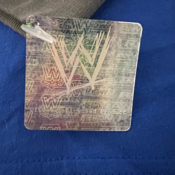 WWE Vintage NEW Youth 14/16 Blue Long Sleeve Tshirt with Wrestlers John Cena - Picture 5 of 7